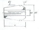 dead length type collet exporter